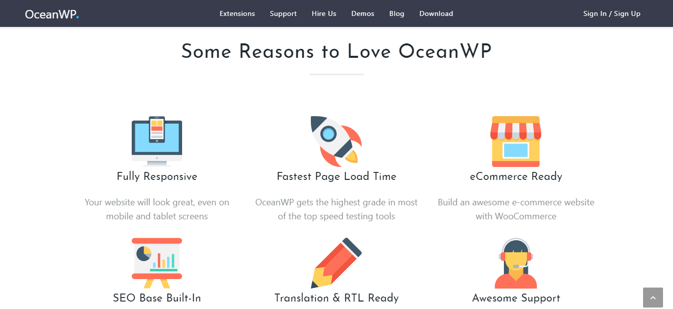 OceanWP 免费 SEO 友好的多用途 WordPress 主题