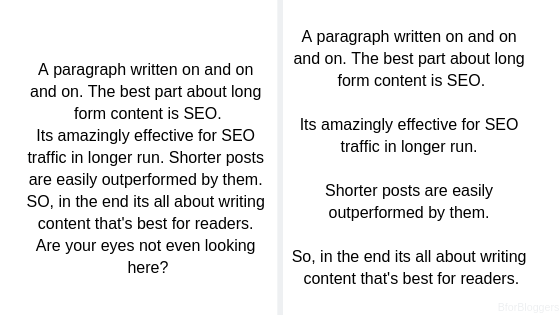 write short paragraphs