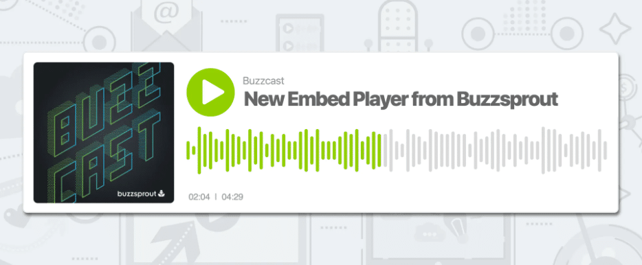 Buzzsprout podcast player
