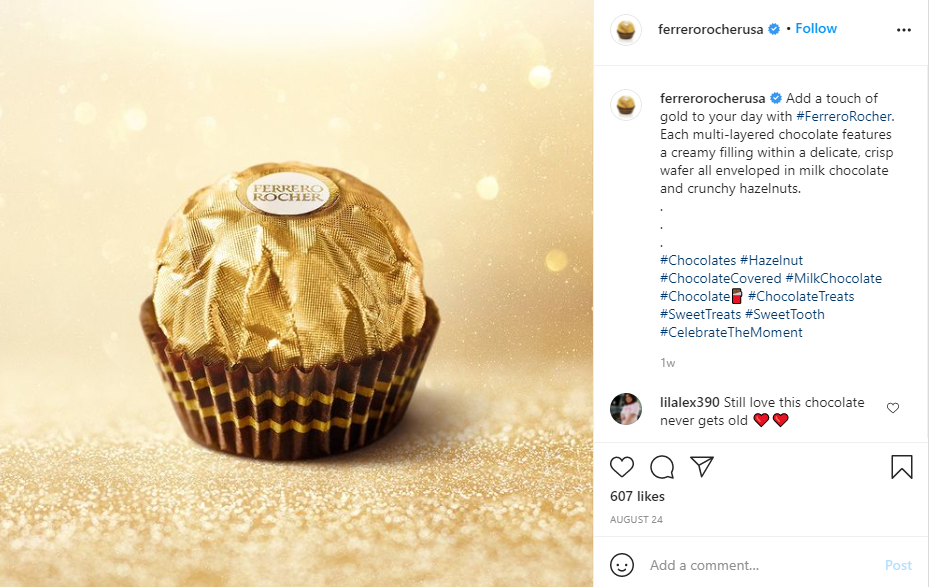 Ferrero Rocher Instagram