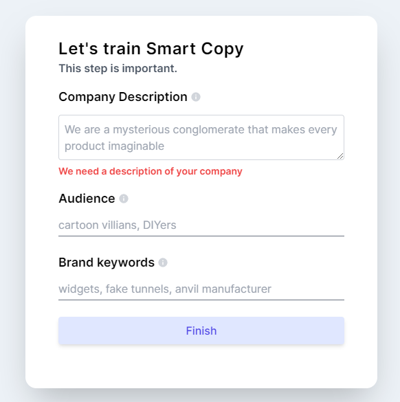 Let's train Smart Copy