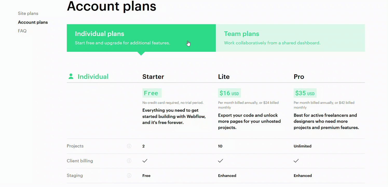 webflow-account-plans-pricing