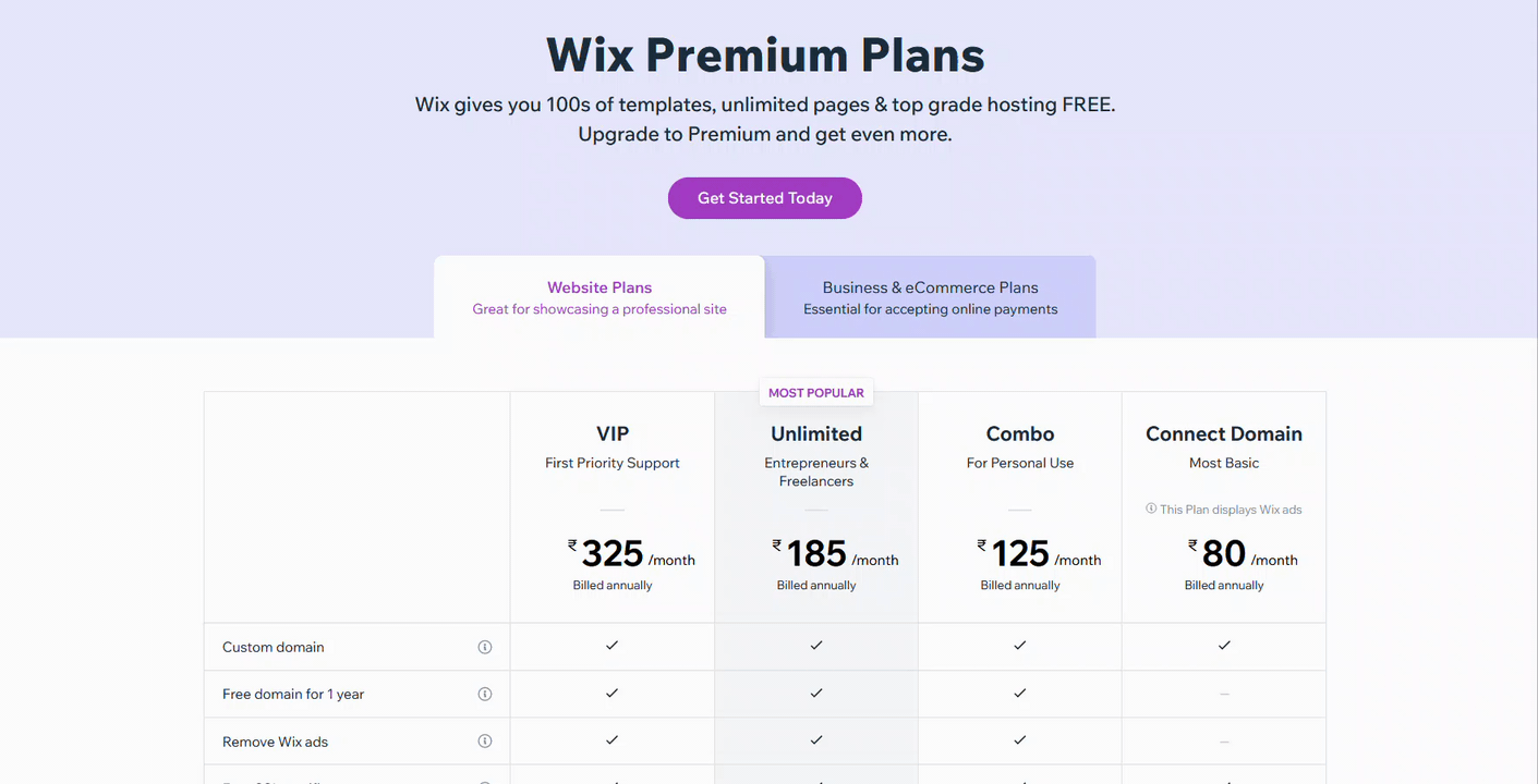 wix pricing plans wix vs webflow